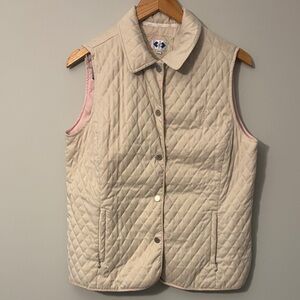 Elegant Beige Quilted Vest